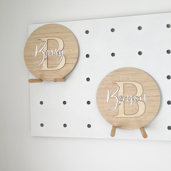 Round Personalised Name Sign